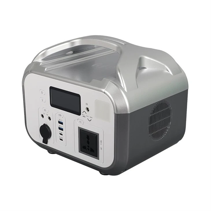 600W AC110V Portable Power Bank With 12.8V 50Ah LiFePo4 Battery Photovoltaic Charge Cigar Lighter Wireless Charge