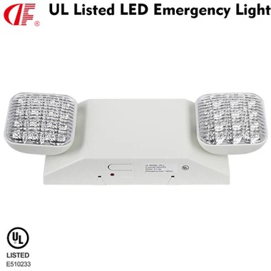 Df-1 bijela s dvije podesive glave hitne lampe 90 min, rezervna baterija Ul navedeno 120/277 Vac